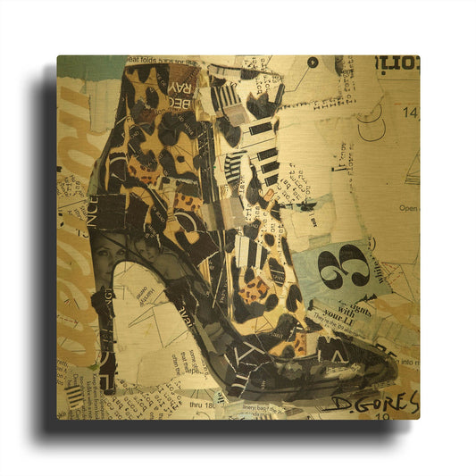 'Minimal Minimalism' By Derek Gores Gold Metal Wall Art