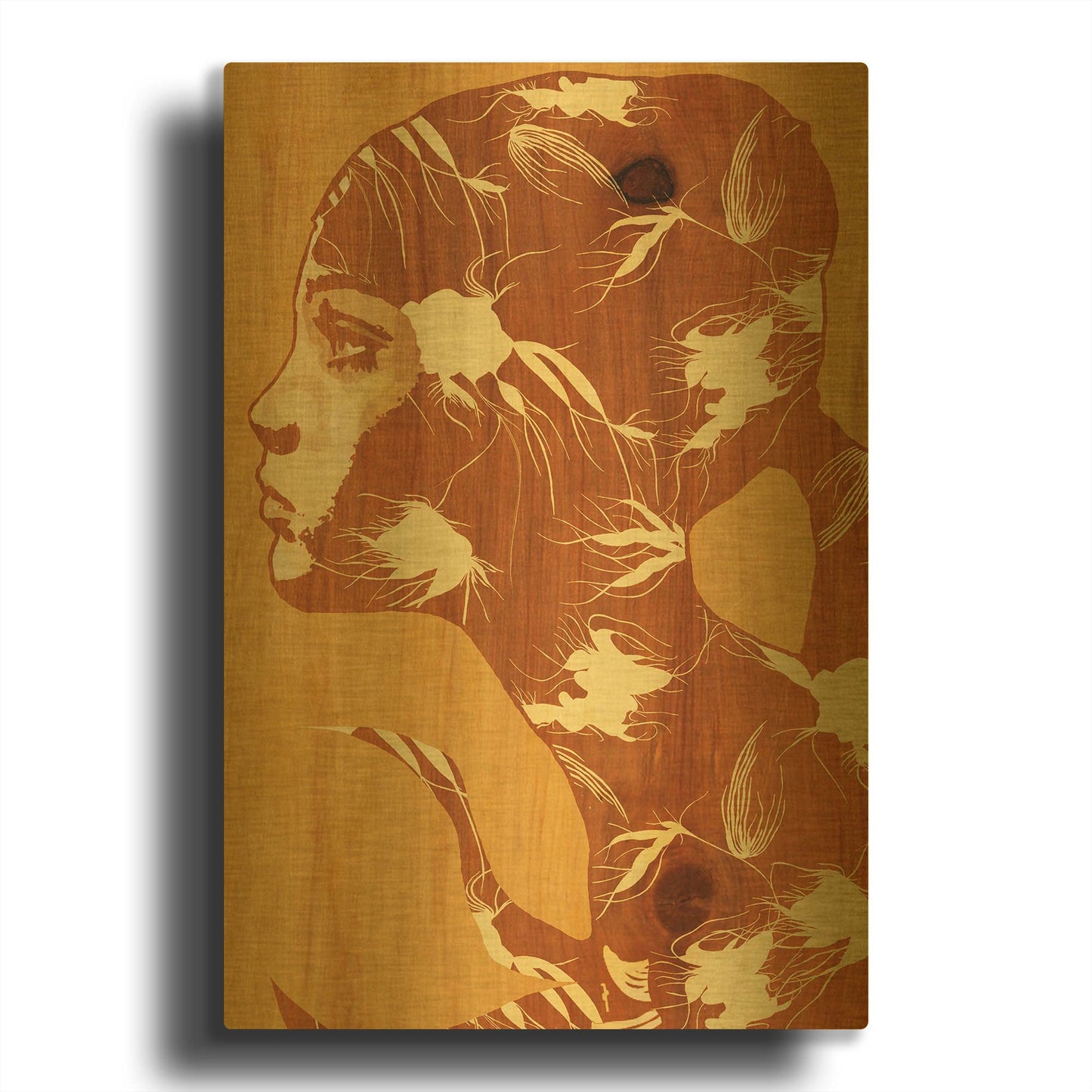 'Faithwood' By Giulio Lurissevich Gold Metal Wall Art