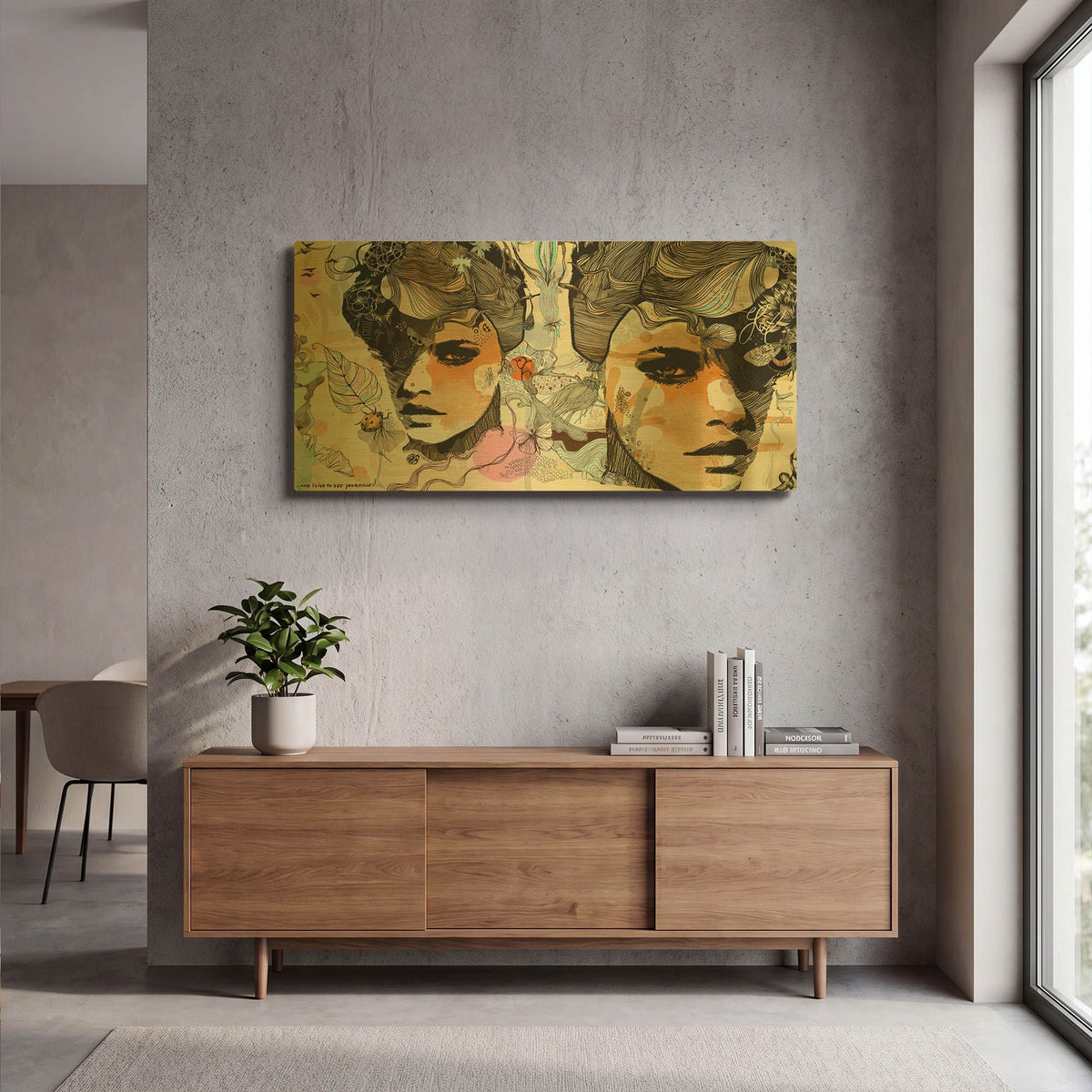 'Indaco' By Giulio Lurissevich Gold Metal Wall Art