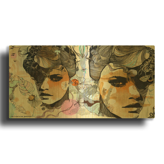 'Indaco' By Giulio Lurissevich Gold Metal Wall Art