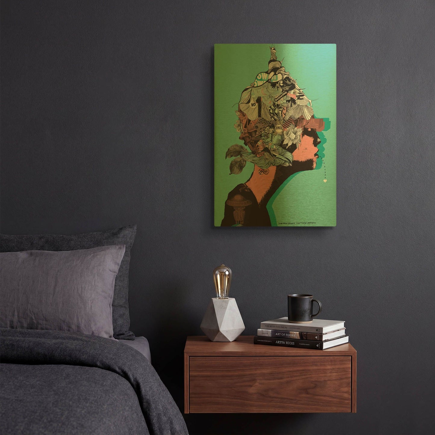 'Morfae' By Giulio Lurissevich Gold Metal Wall Art