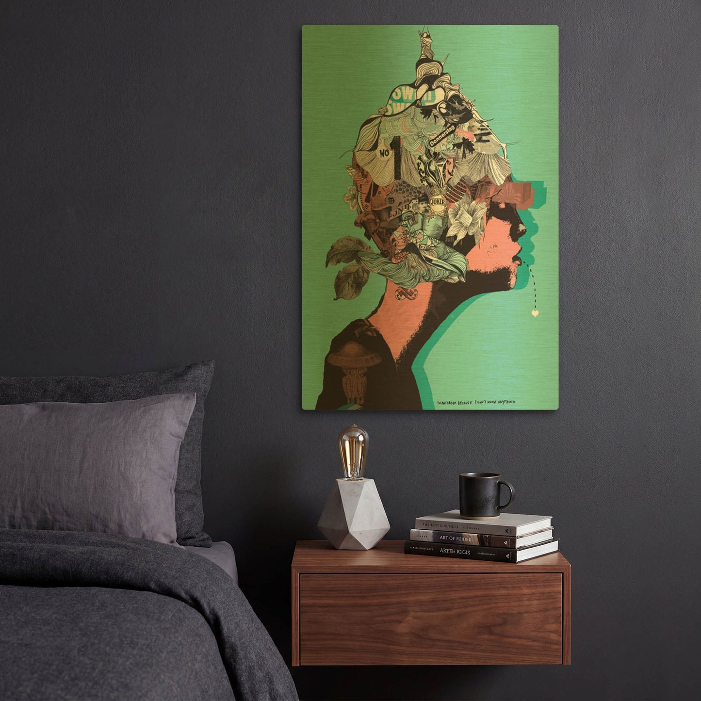 'Morfae' By Giulio Lurissevich Gold Metal Wall Art