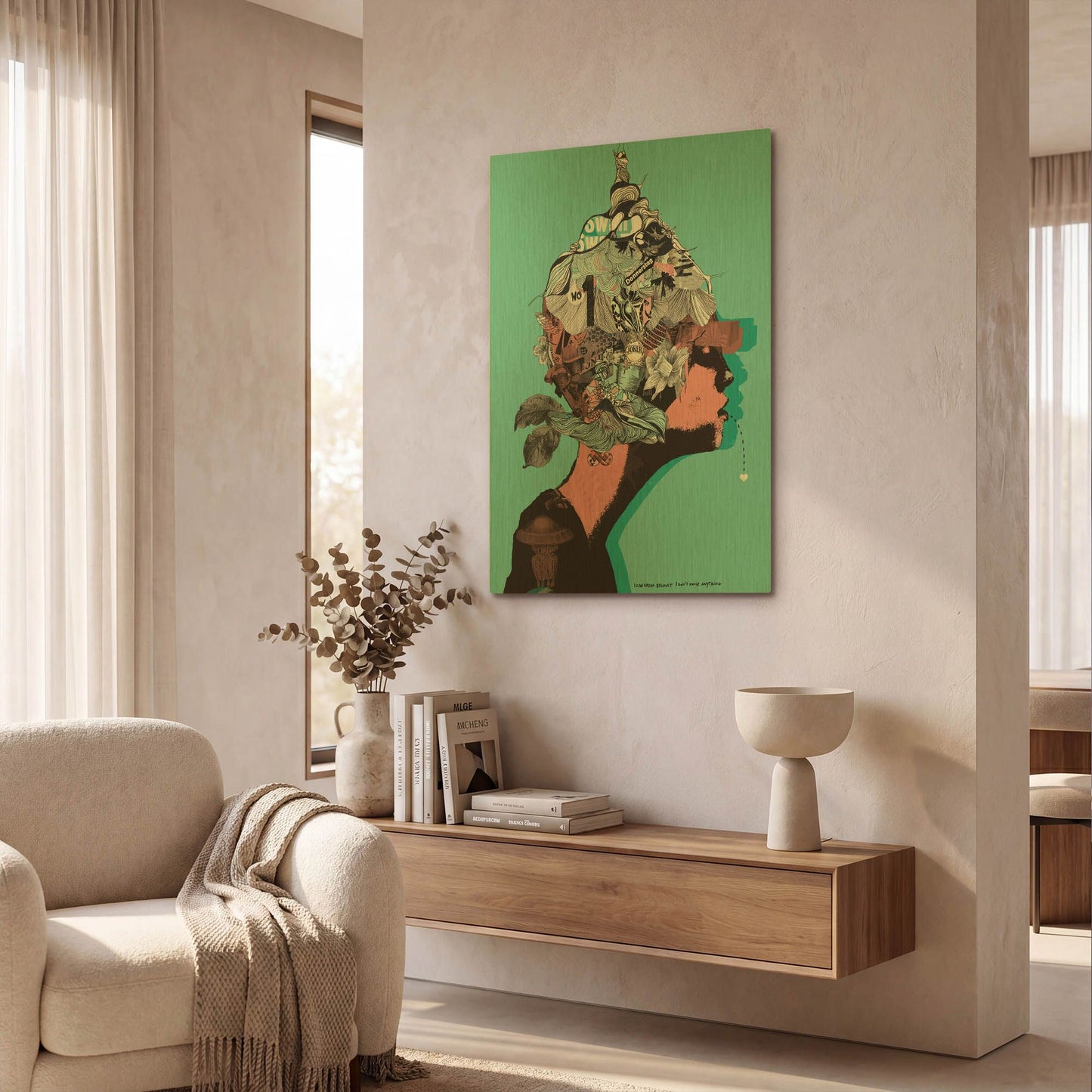 'Morfae' By Giulio Lurissevich Gold Metal Wall Art