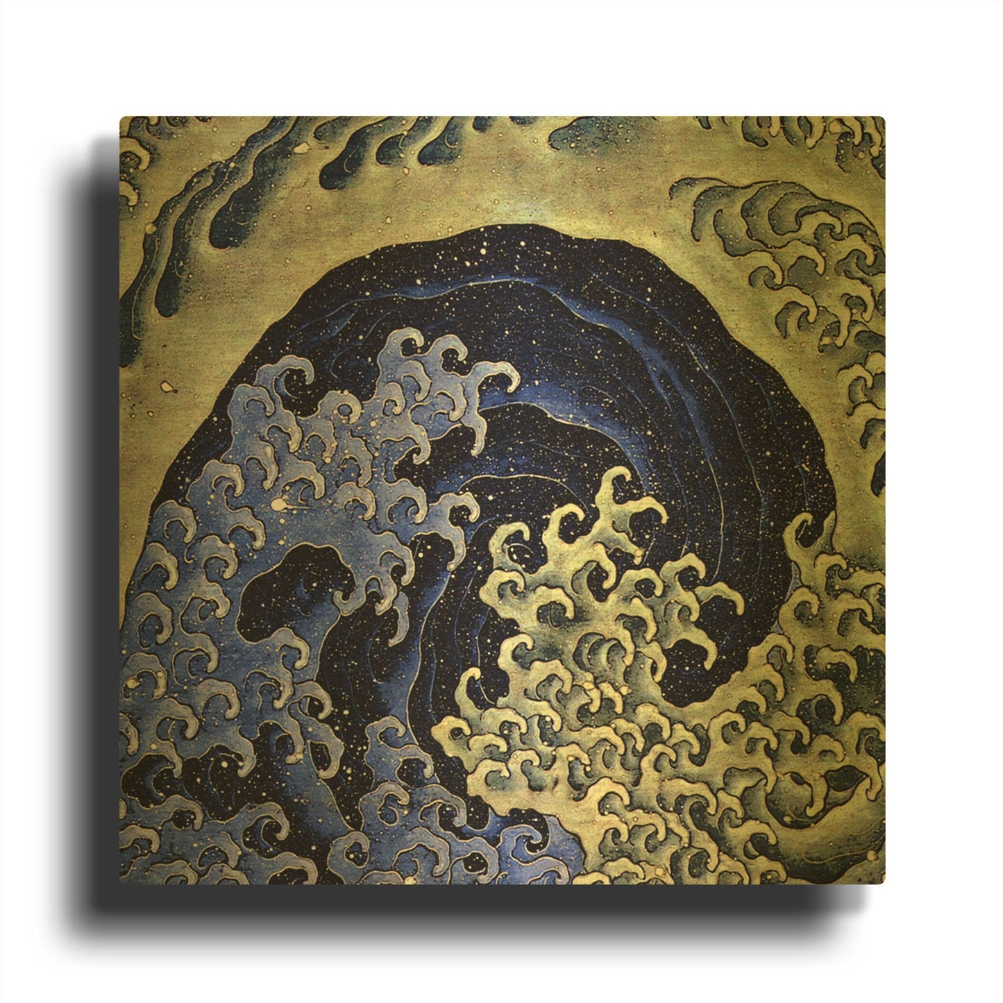 'Feminine Waves (Menami)' By LUXE Gold Metal Wall Art