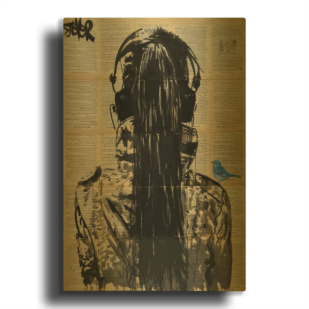 'Sonic2' By Loui Jover Gold Metal Wall Art