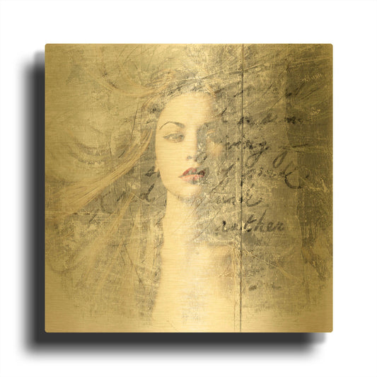'Blown Away' By GraphINC Gold Metal Wall Art
