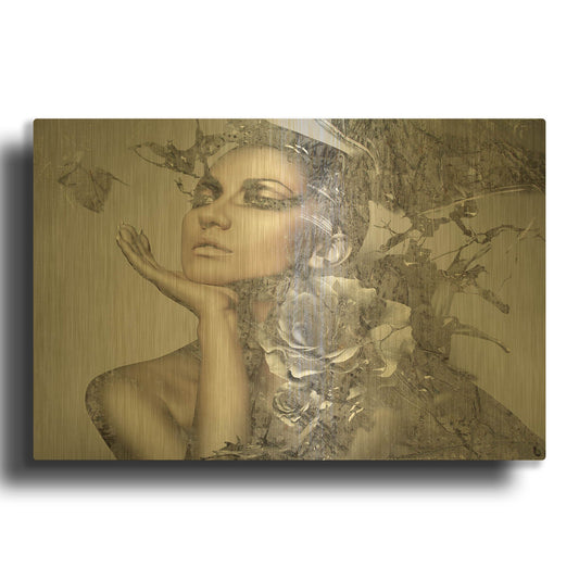 'Cool Grey' By GraphINC Gold Metal Wall Art
