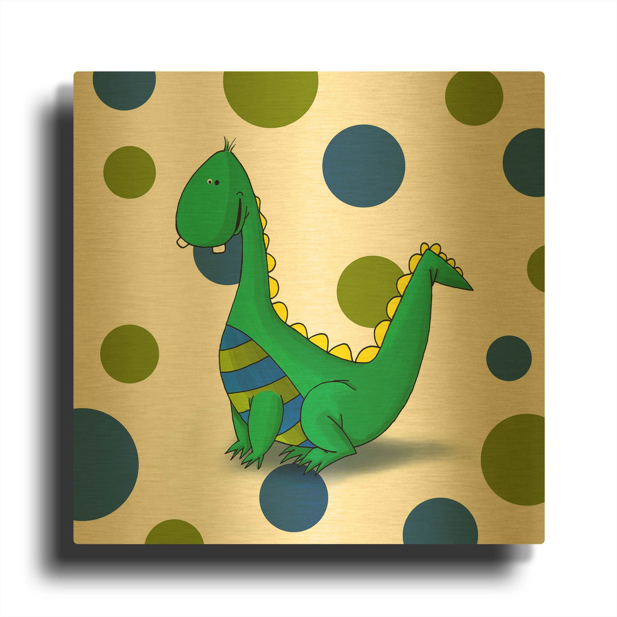 'Dragon' By GraphINC Gold Metal Wall Art
