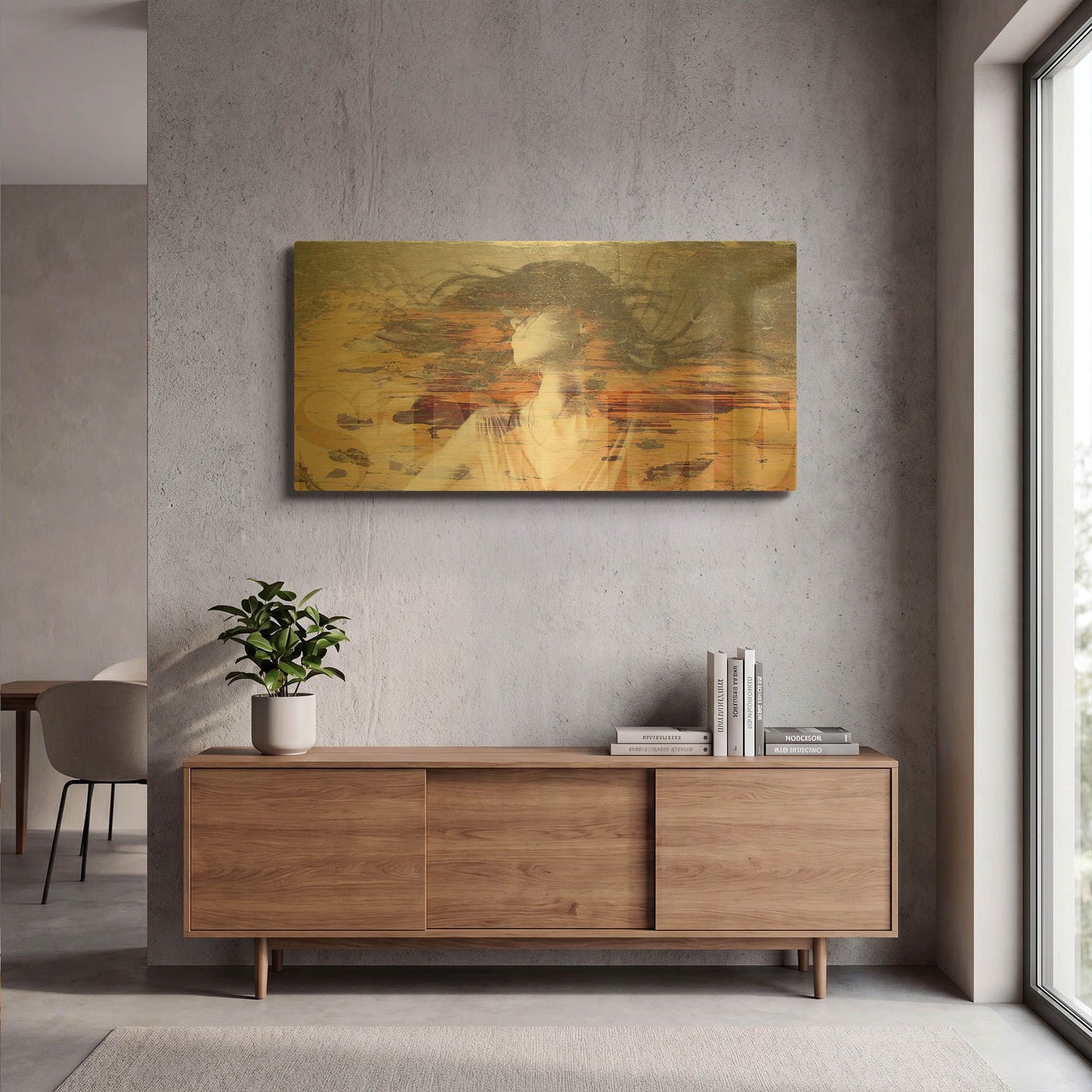 'Girl Style' By GraphINC Gold Metal Wall Art