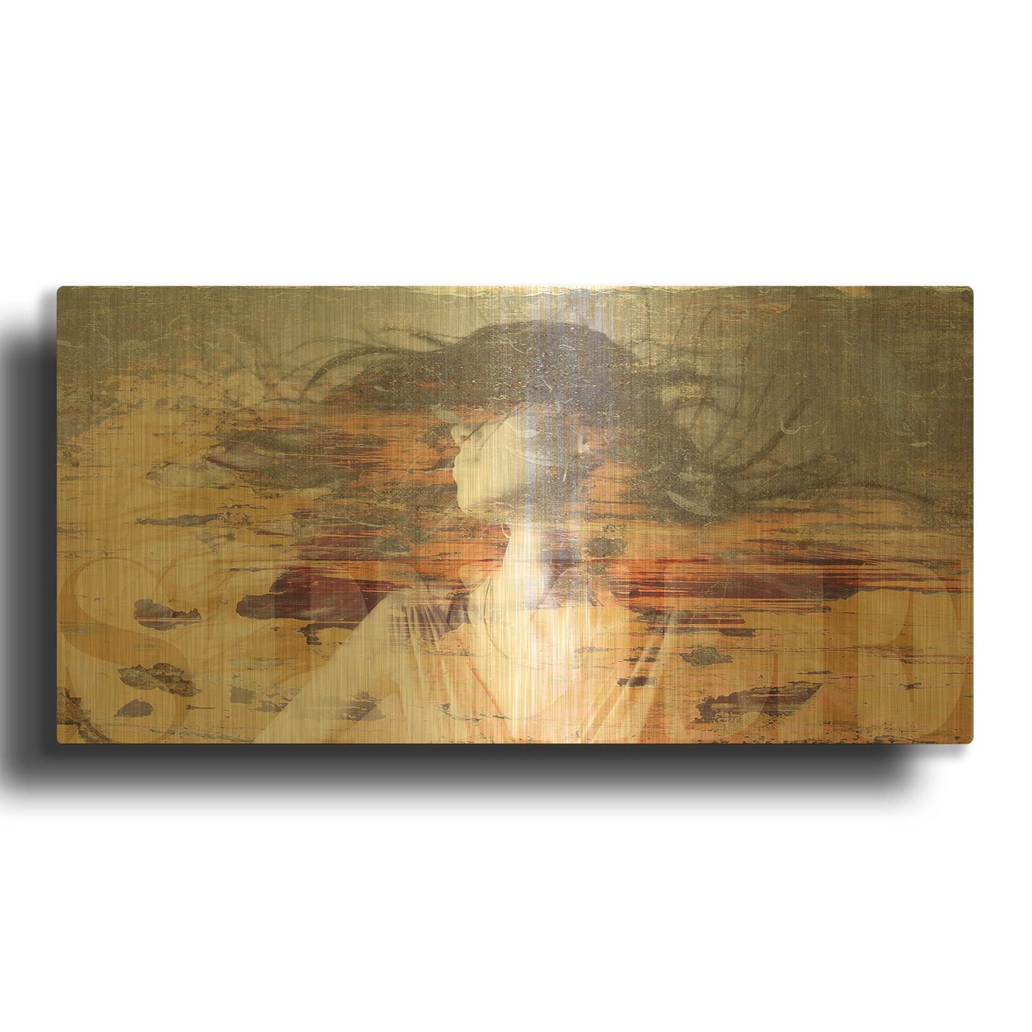 'Girl Style' By GraphINC Gold Metal Wall Art