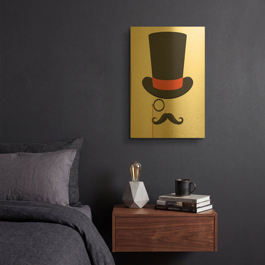 'I Am Too Old for This' By GraphINC Gold Metal Wall Art