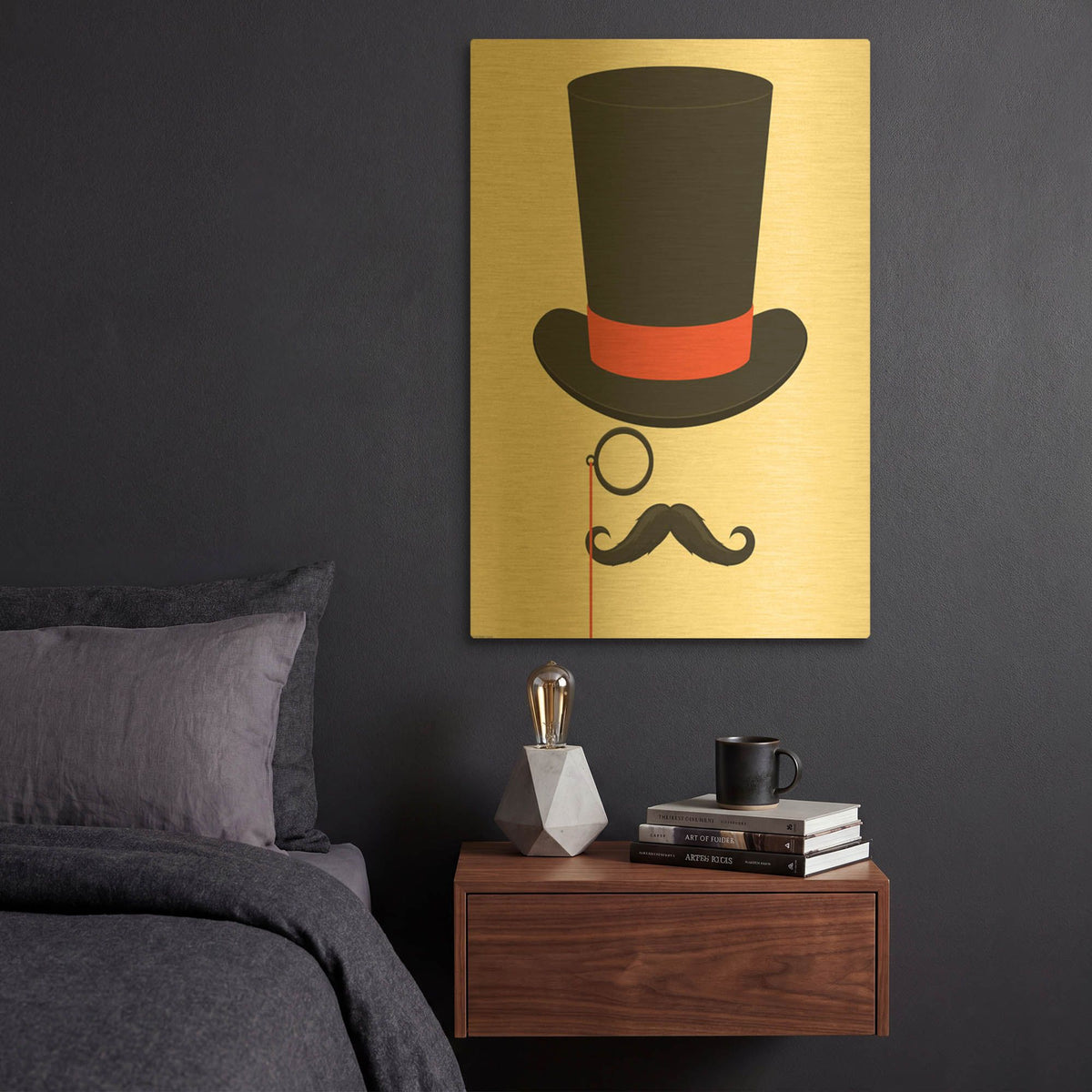 'I Am Too Old for This' By GraphINC Gold Metal Wall Art