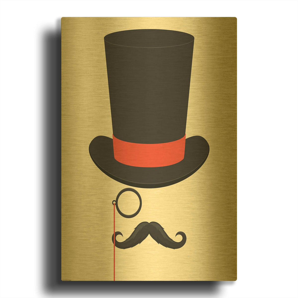 'I Am Too Old for This' By GraphINC Gold Metal Wall Art