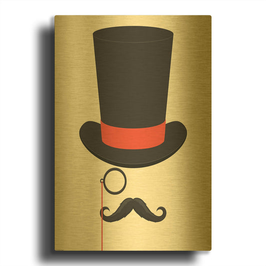 'I Am Too Old for This' By GraphINC Gold Metal Wall Art