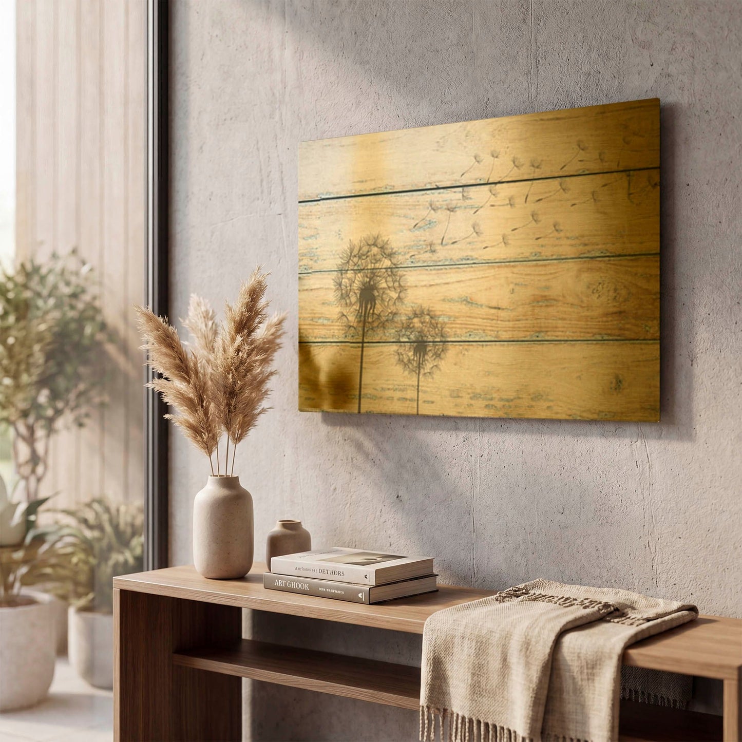 'Tanpopo' By LUXE Gold Metal Wall Art