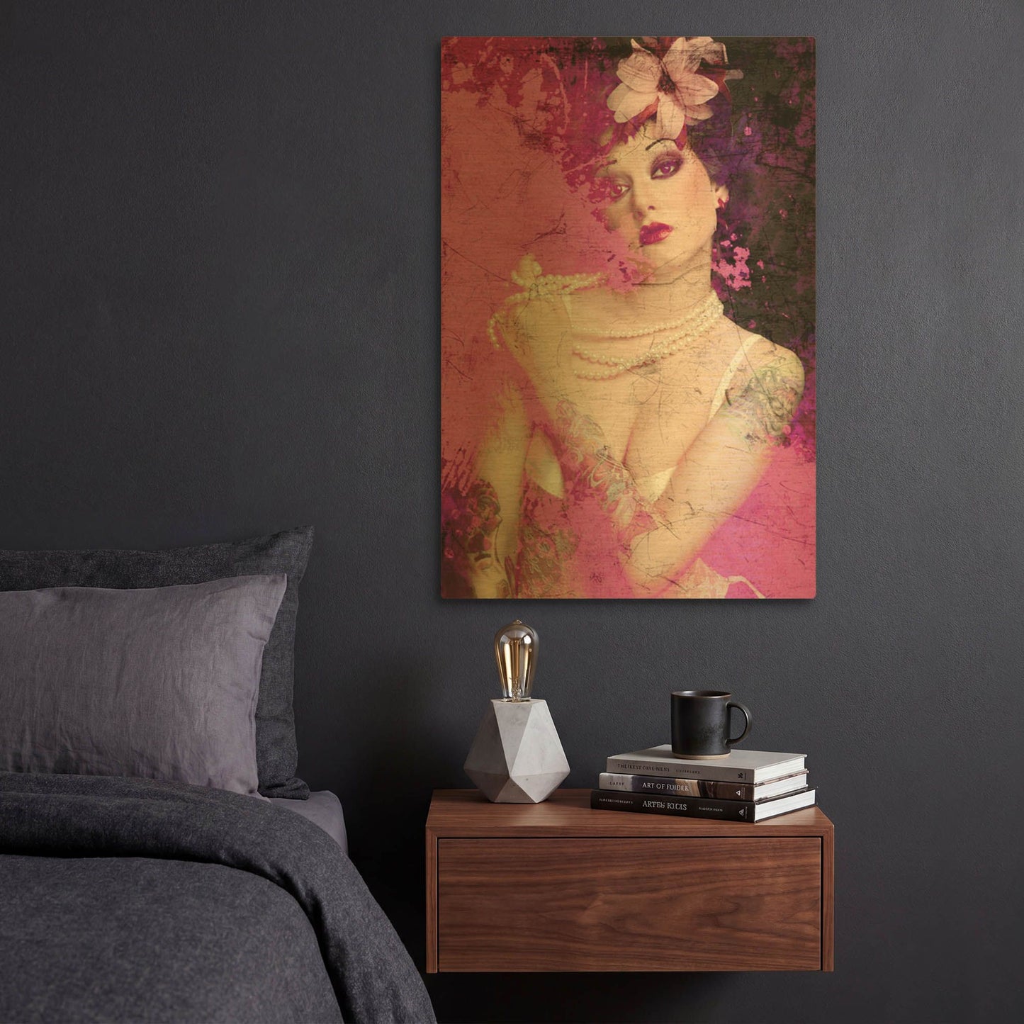 'I’m Pink' By GraphINC Gold Metal Wall Art