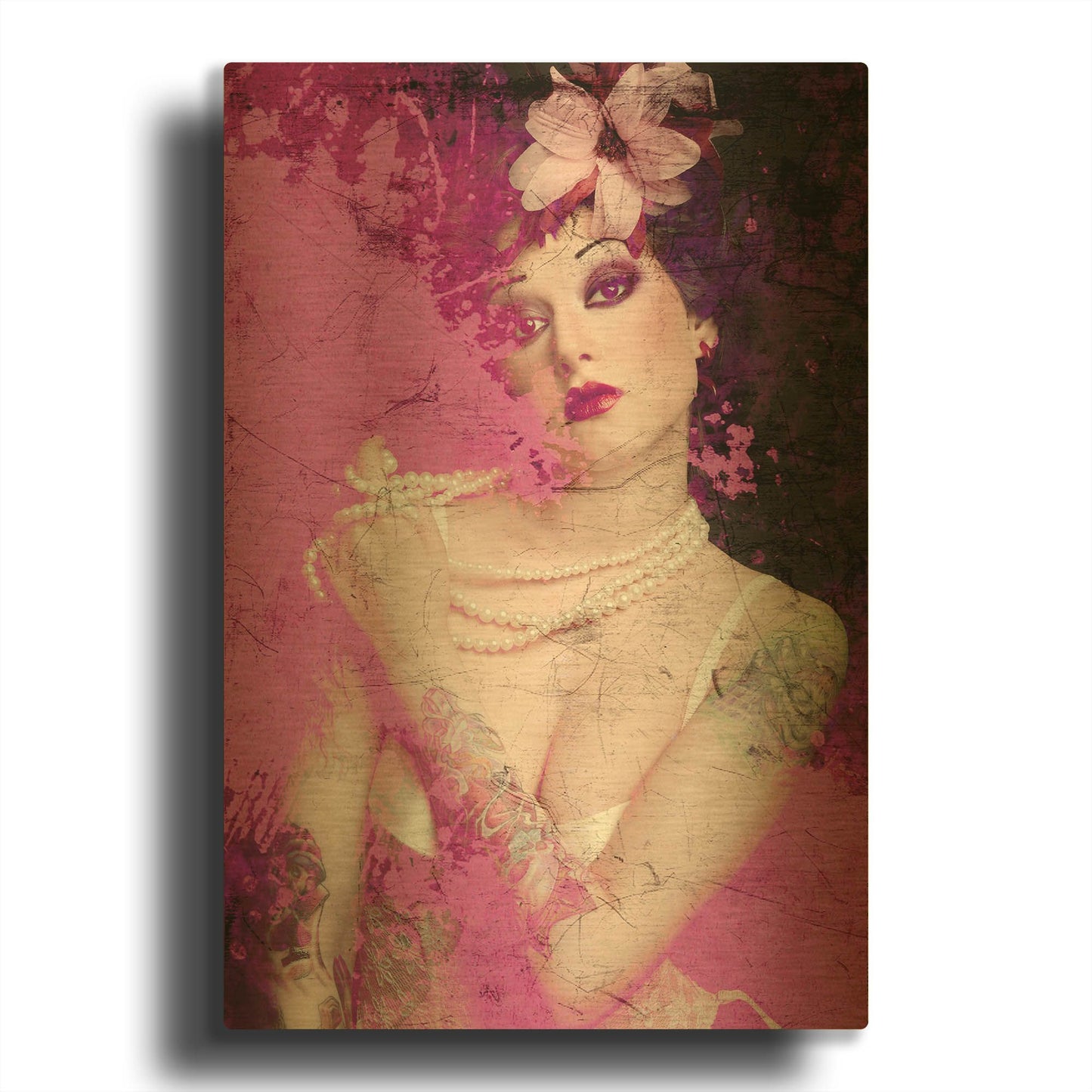 'I’m Pink' By GraphINC Gold Metal Wall Art