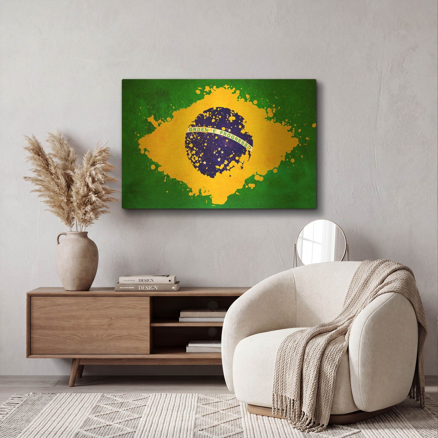 'Brazil' By LUXE Gold Metal Wall Art