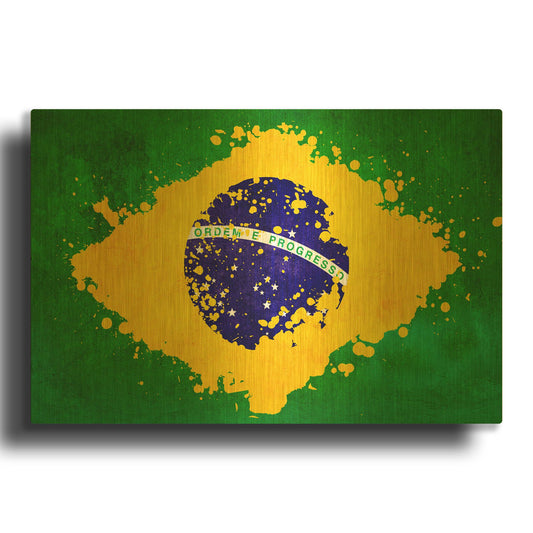 'Brazil' By LUXE Gold Metal Wall Art