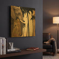 'Mighty Elephant 1' By GraphINC Gold Metal Wall Art