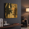 'Mighty Elephant 2' By GraphINC Gold Metal Wall Art