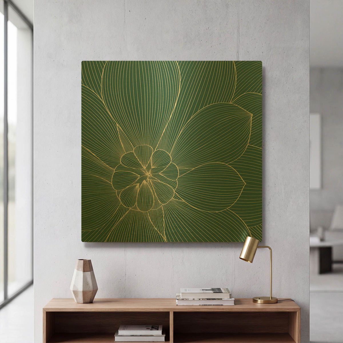 'Myrrhis Odorata II' By GraphINC Gold Metal Wall Art