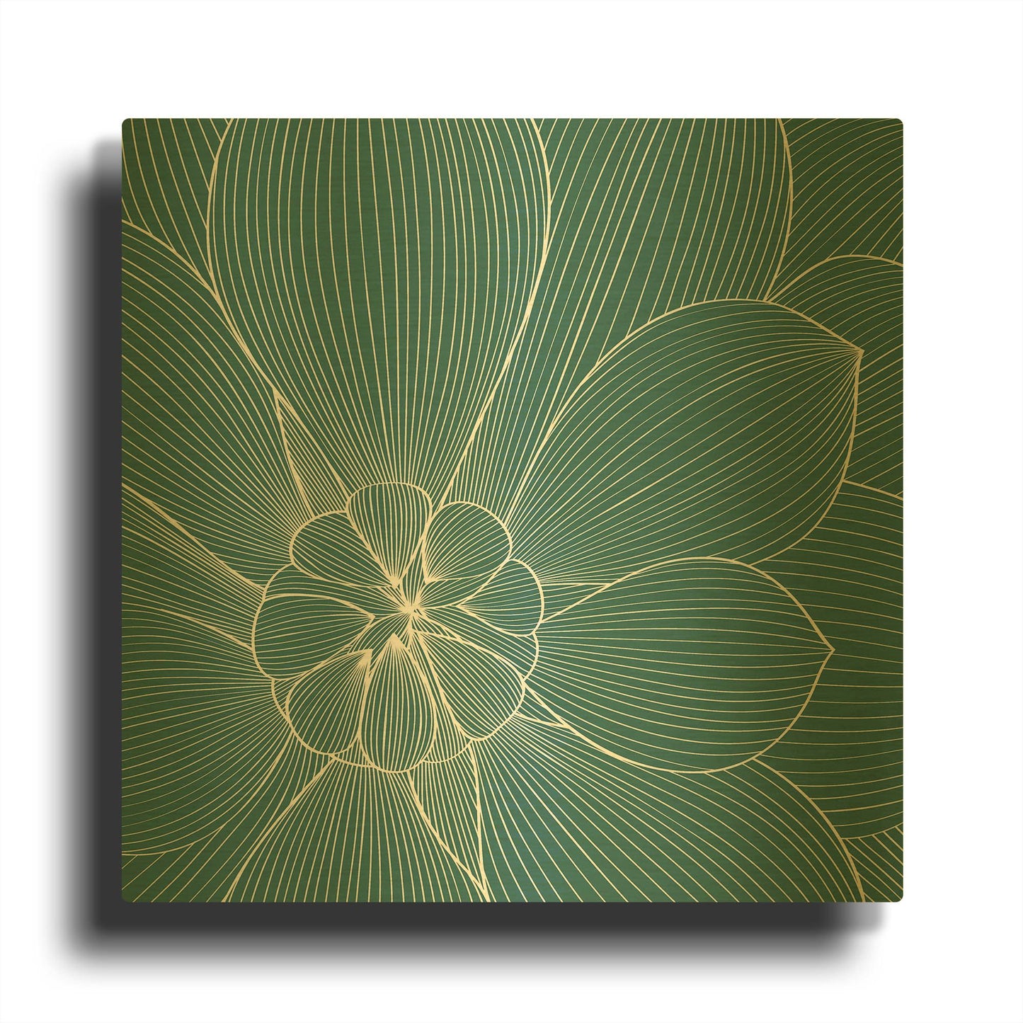 'Myrrhis Odorata II' By GraphINC Gold Metal Wall Art