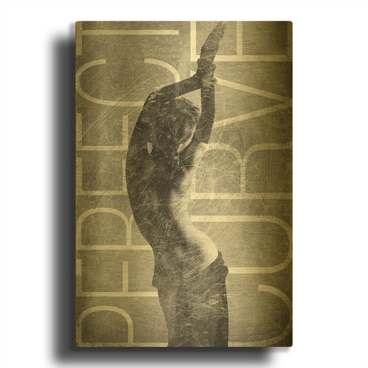 'Perfect Curve' By GraphINC Gold Metal Wall Art