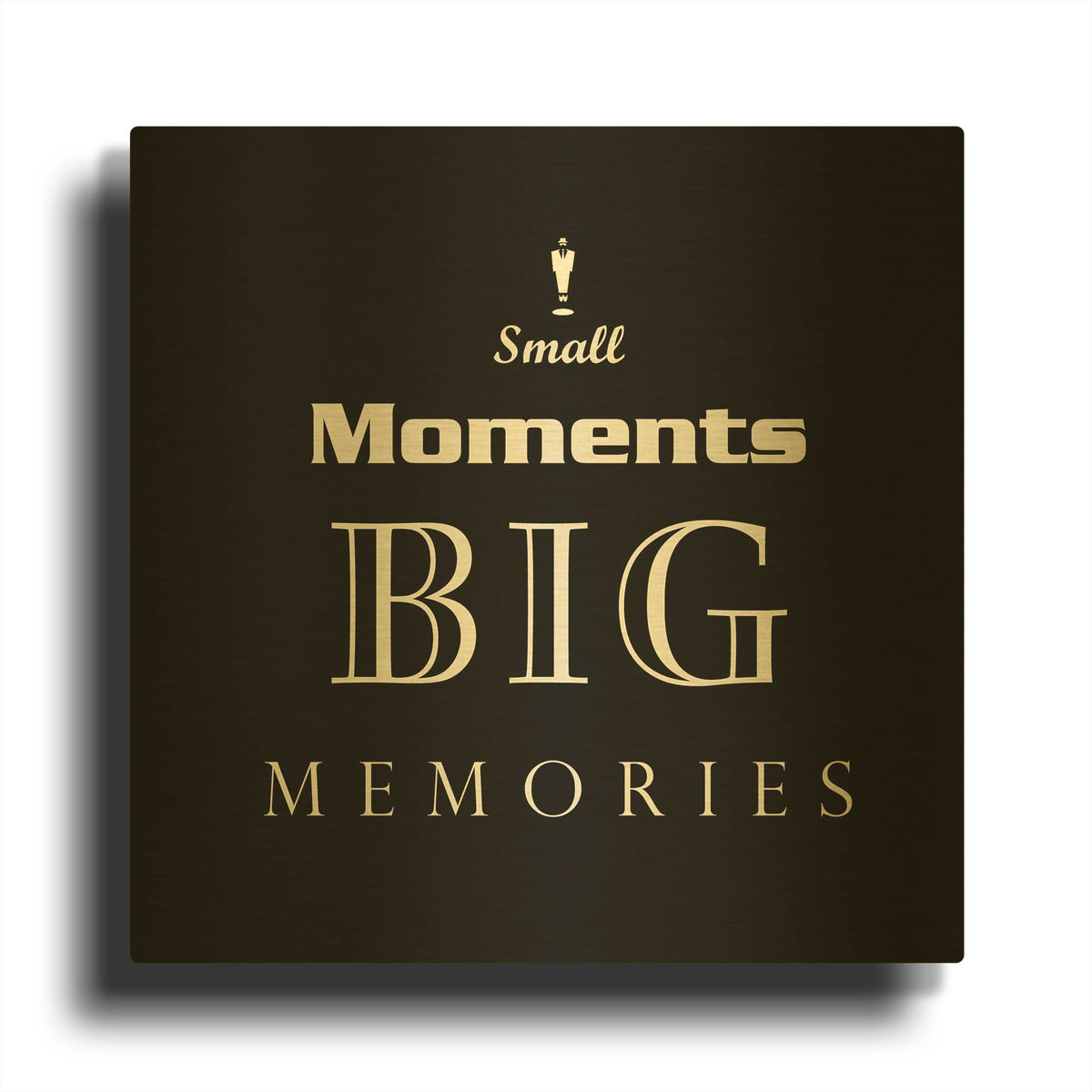 'Small Moments' By GraphINC Gold Metal Wall Art