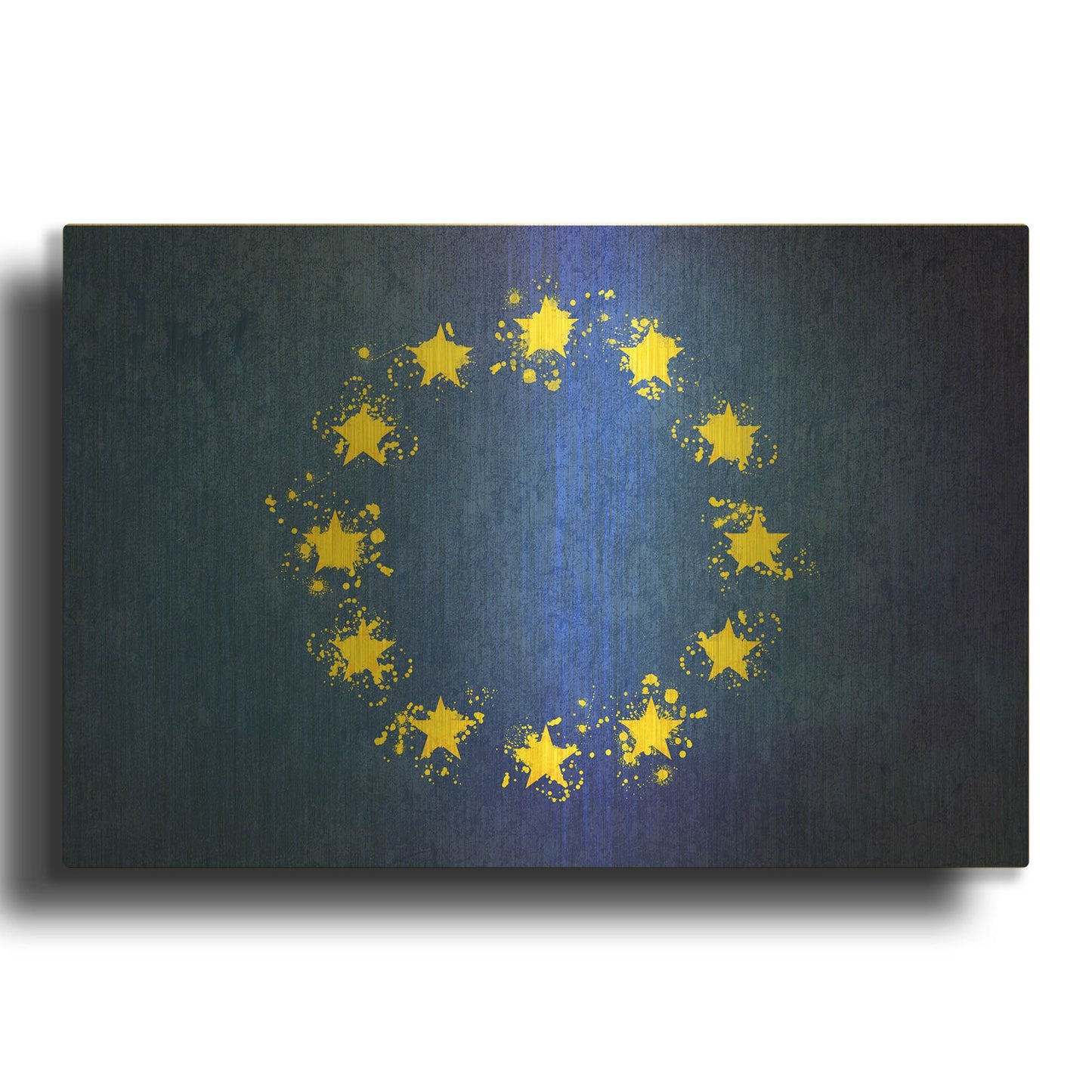 'European Union' By LUXE Gold Metal Wall Art