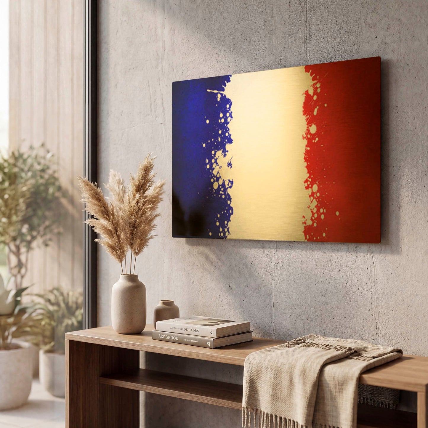 'France' By LUXE Gold Metal Wall Art