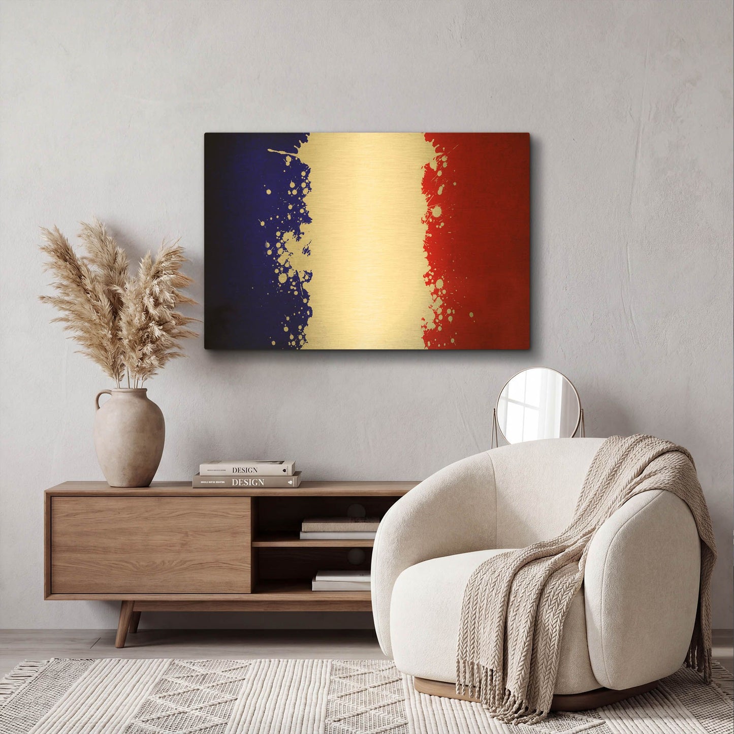 'France' By LUXE Gold Metal Wall Art