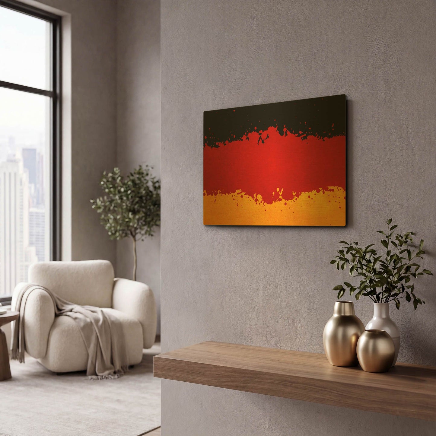 'Germany' By LUXE Gold Metal Wall Art