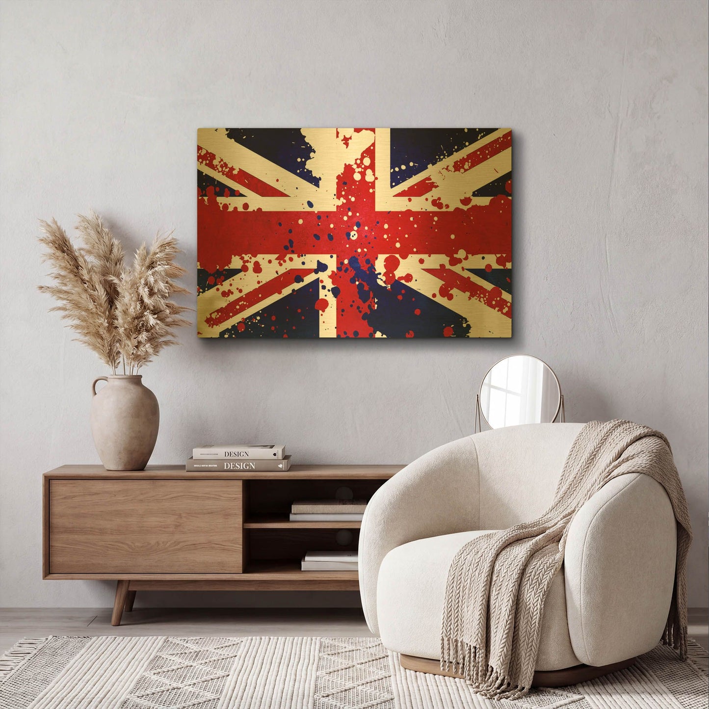 'United Kingdom' By LUXE Gold Metal Wall Art