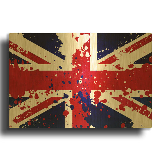 'United Kingdom' By LUXE Gold Metal Wall Art