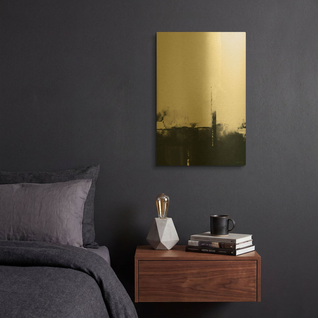 'Big Smoke' By Green Lili Gold Metal Wall Art