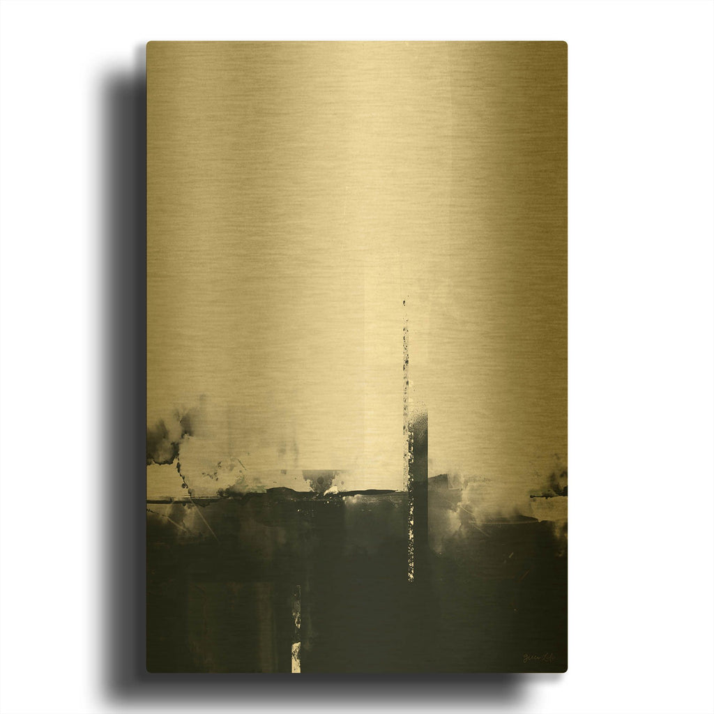 'Big Smoke' By Green Lili Gold Metal Wall Art