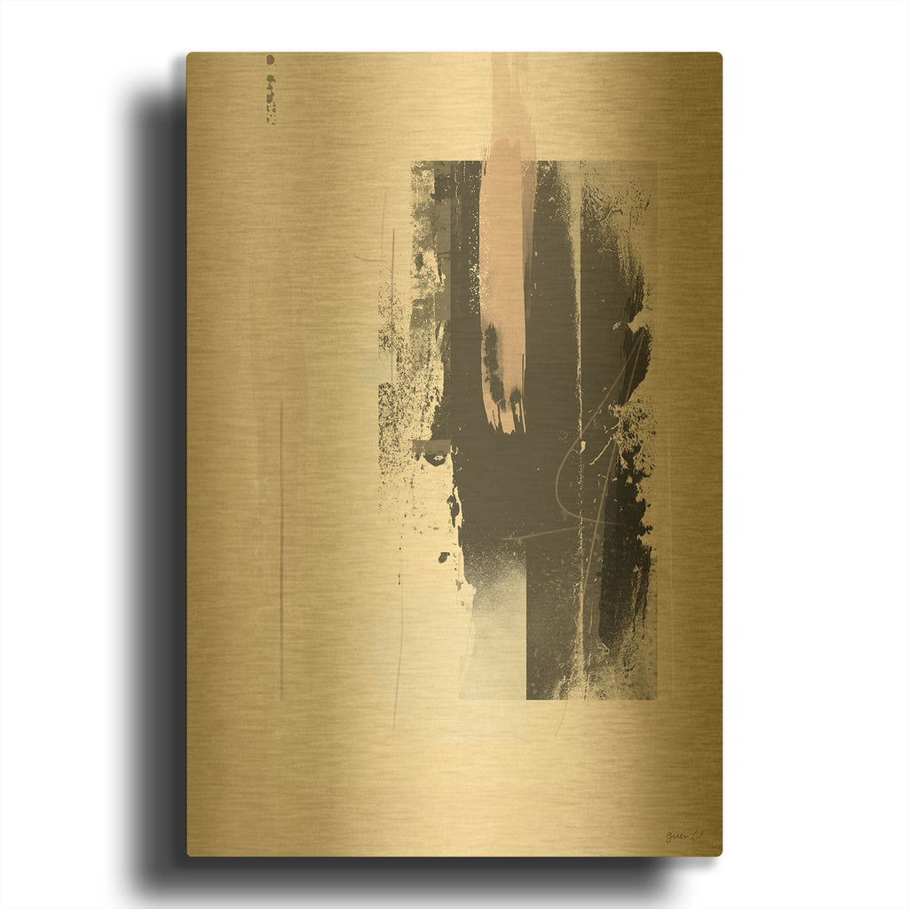 'Free Spirit' By Green Lili Gold Metal Wall Art