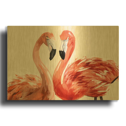 'Strike a Pose' By Green Lili Gold Metal Wall Art