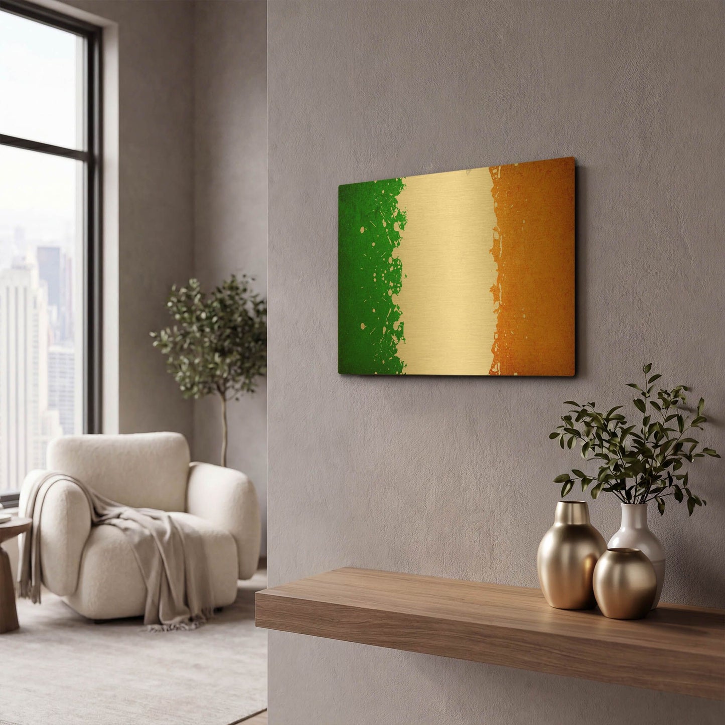 'Ireland' By LUXE Gold Metal Wall Art