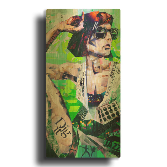 'Cool' By Grey Gold Metal Wall Art