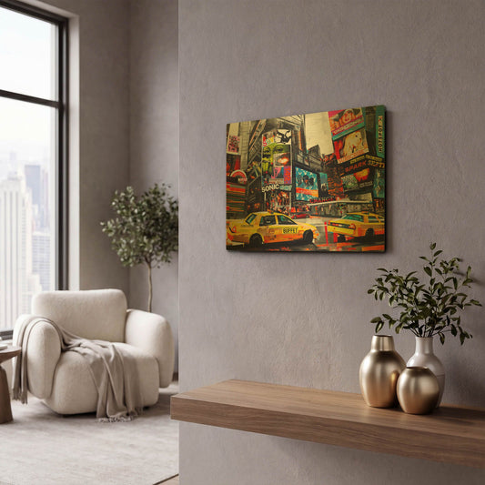 'Downtown' By Grey Gold Metal Wall Art