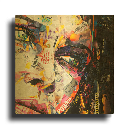 'Fashion' By Grey Gold Metal Wall Art