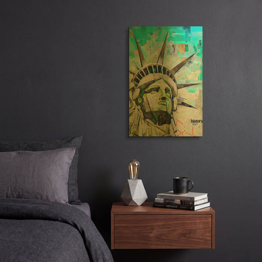 'Freedom' By Grey Gold Metal Wall Art