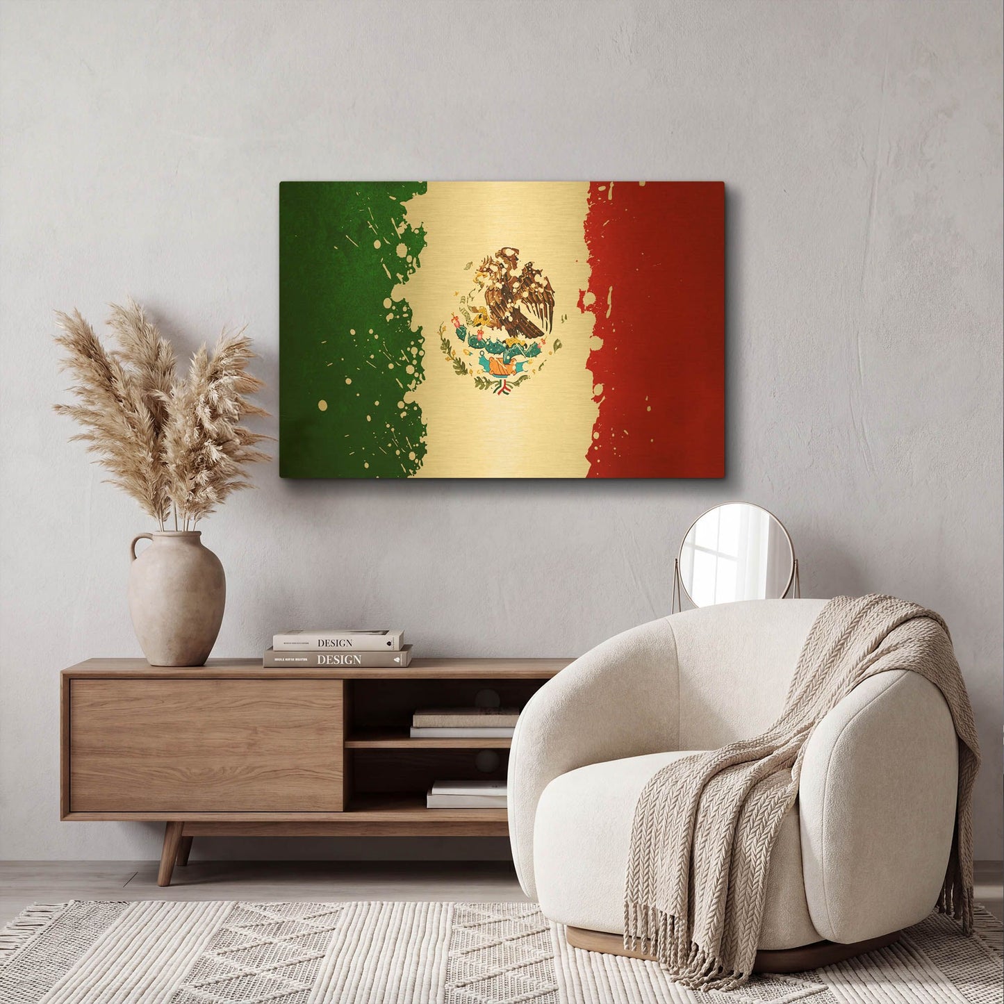 'Mexico' By LUXE Gold Metal Wall Art