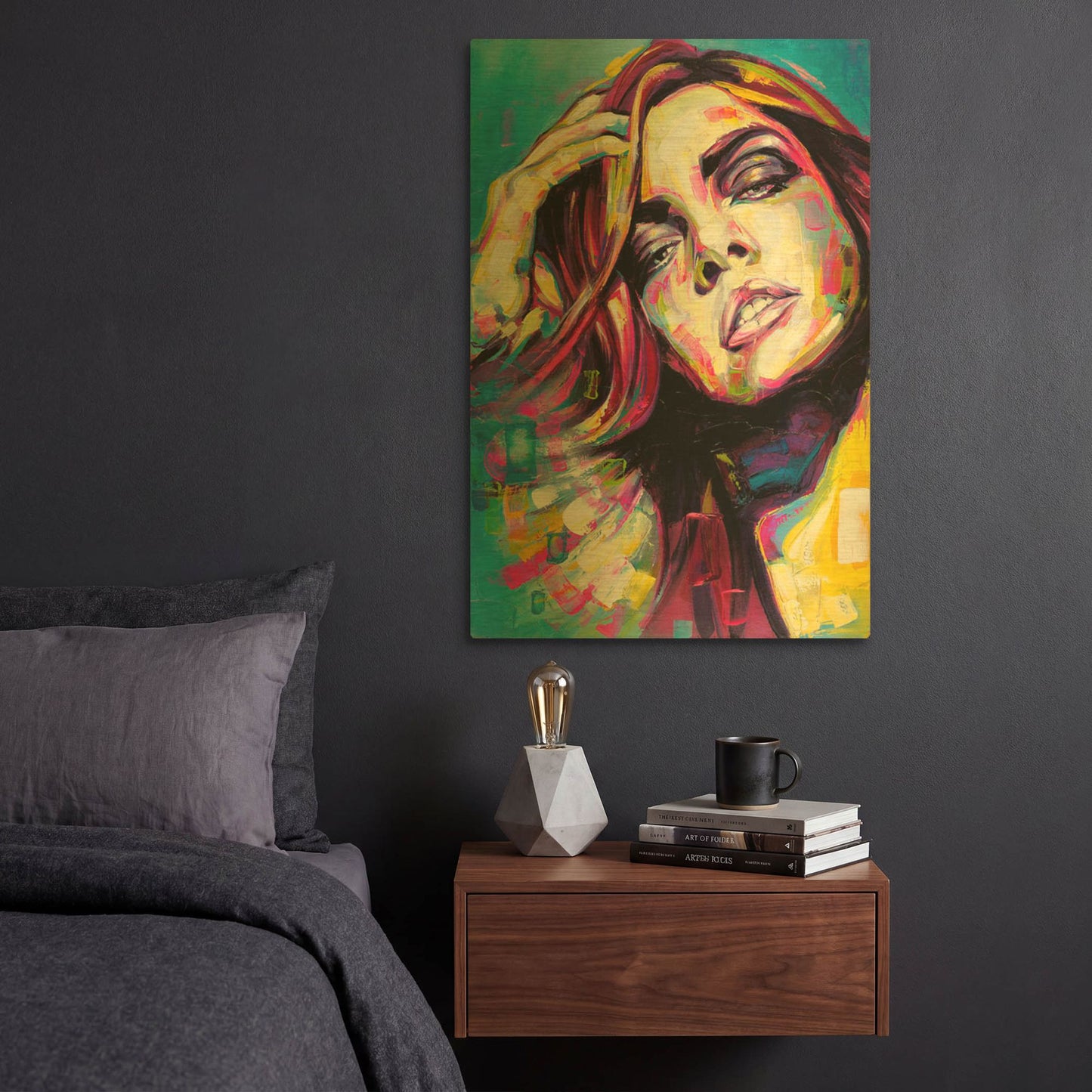 'Laundry' By Grey Gold Metal Wall Art