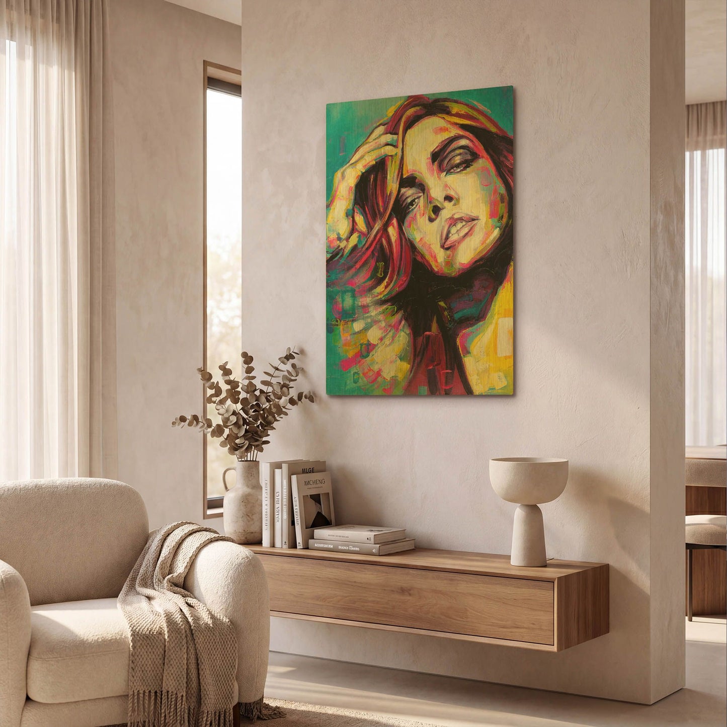 'Laundry' By Grey Gold Metal Wall Art