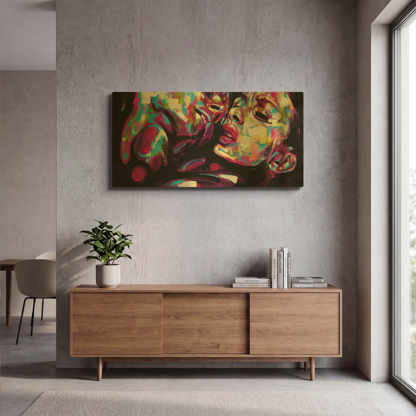 'Passion' By Grey Gold Metal Wall Art