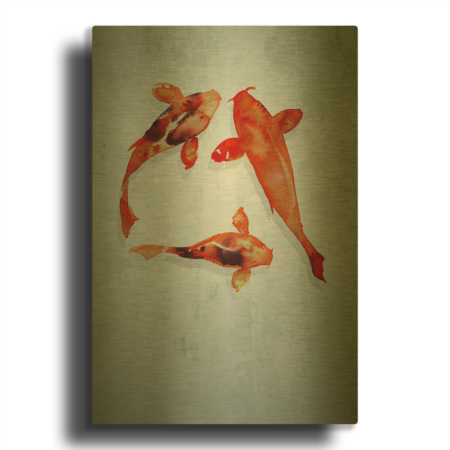 '3 friends' By Incado Gold Metal Wall Art