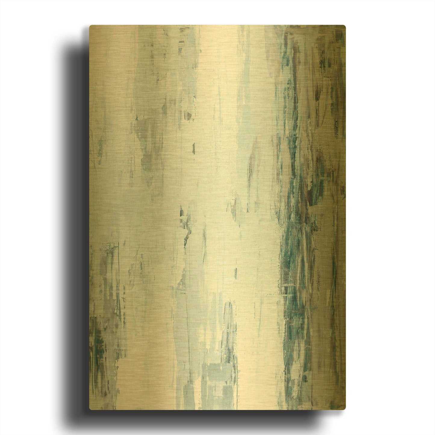 'Abstract Blue I' By Incado Gold Metal Wall Art